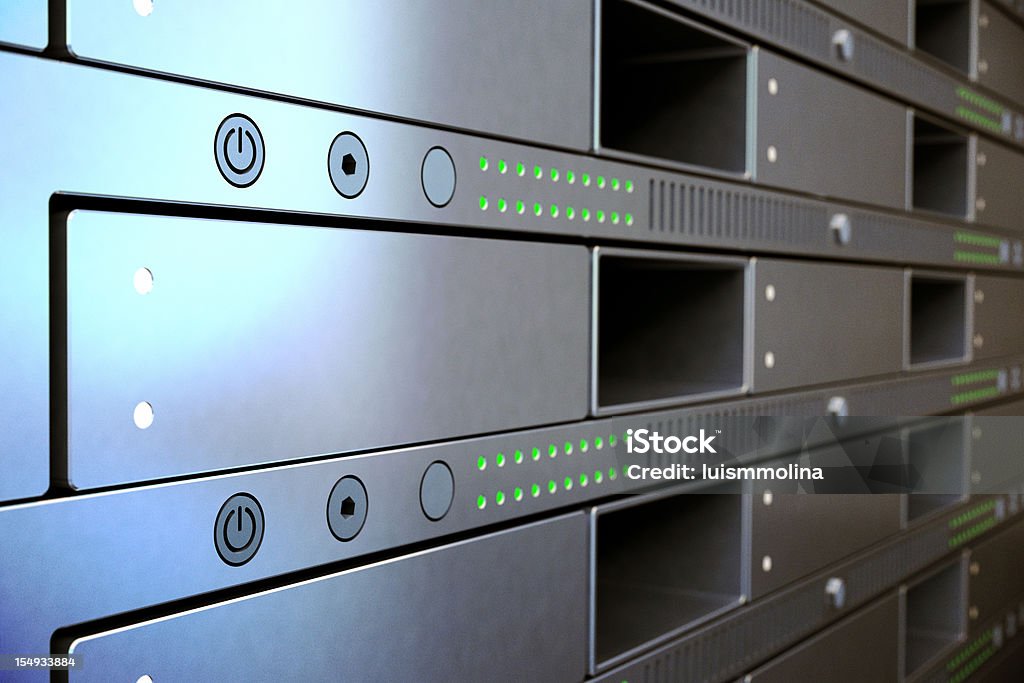 Rack of high performance servers High performance servers Blade Server Stock Photo