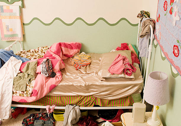 istock Bedroom all in a mess 154934211