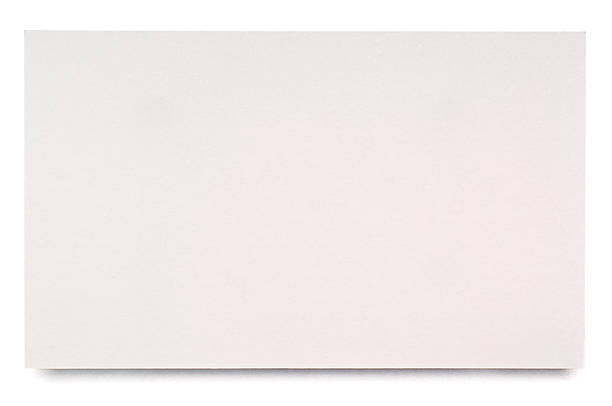istock Sheet of white blank index card 154934379
