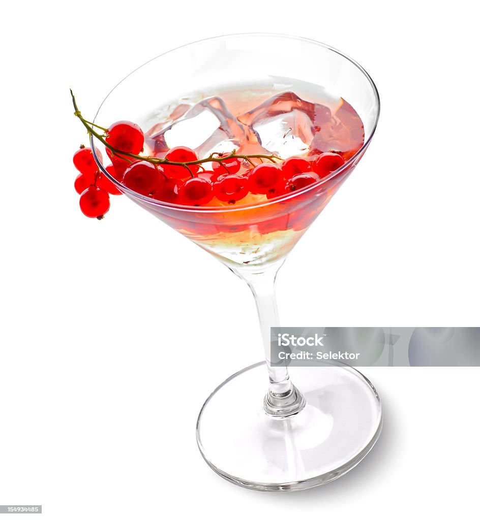 Rouge Cocktail - Photo de Fond blanc libre de droits