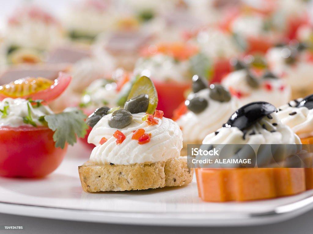 Appetithäppchen - Lizenzfrei Schnittchen Stock-Foto