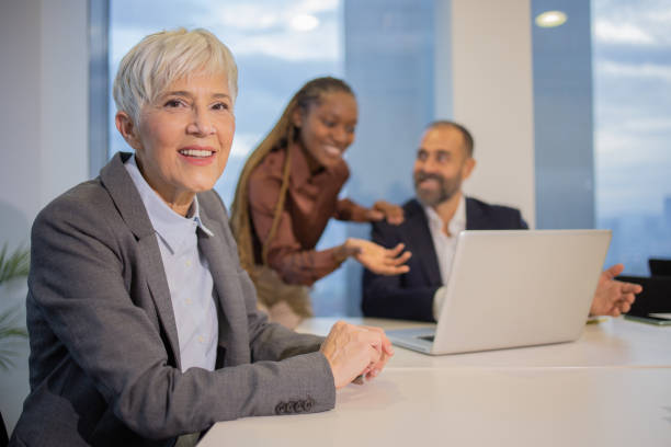 istock Business colleagues having a conversation 1549409258