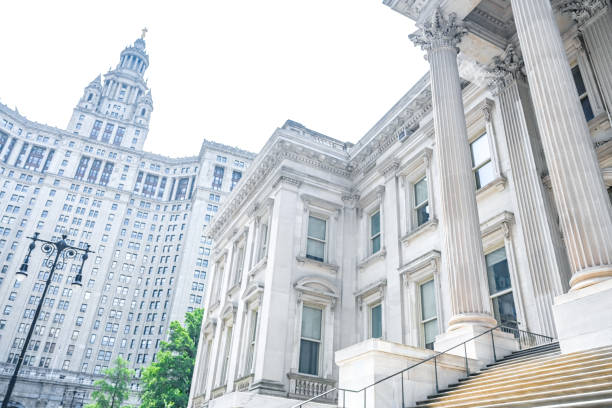 New York City, municipal building. Downtown Manhattan