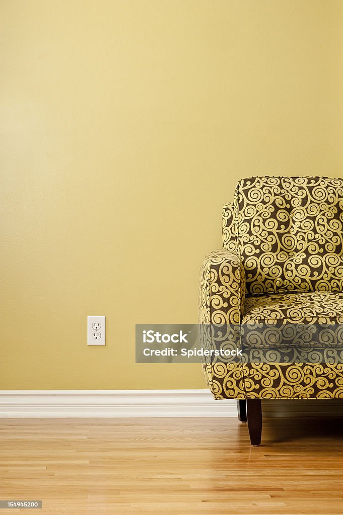 Sofá com o tecido - Royalty-free Parede Foto de stock