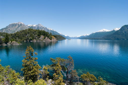 Lago Nahuel Huapi, a lake in northern Patagonia nearby the city San Carlos de Bariloche (province of Río Negro, Argentina)