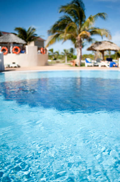 istock Idyllic Tropical Resort Pool, Vacation, Fun in the Sun 154945265