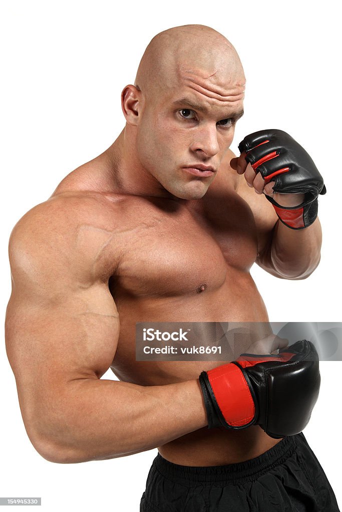 Potente fighter - Foto stock royalty-free di A petto nudo