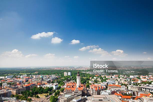 Leipzig Niemcy - zdjęcia stockowe i więcej obrazów Lipsk - Lipsk, Panoramiczny, Ujęcie z lotu ptaka