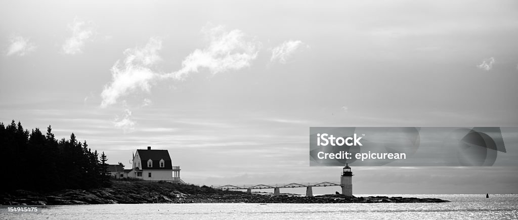 Acadia Мэн Маяк - Стоковые фото Атлантический океан роялти-фри