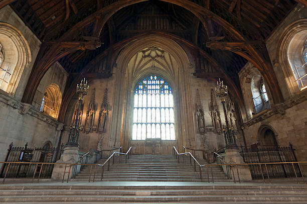 interior de palacio de westminster de londres - city of westminster fotografías e imágenes de stock