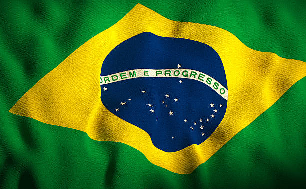 브라질리안 플래깅 - 브라질 국기 뉴스 사진 이미지