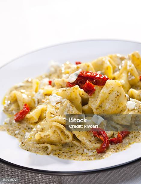 Tortellini Pesto Wikipedia Stock Photo - Download Image Now - Color Image, Italian Food, No People