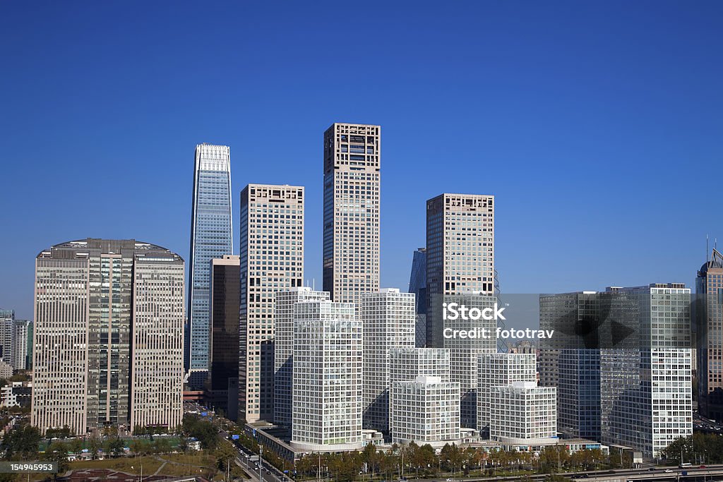 베이징 중심 상업지구의, China - 로열티 프리 건물 외관 스톡 사진