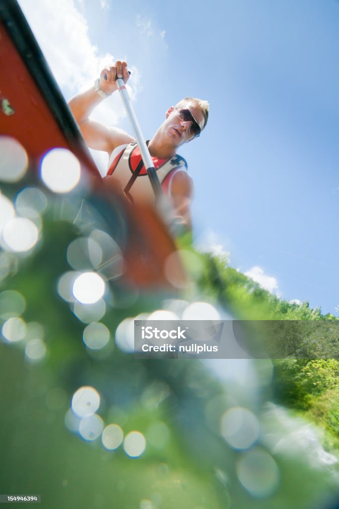 Jovem canoagem - Foto de stock de Divertimento royalty-free