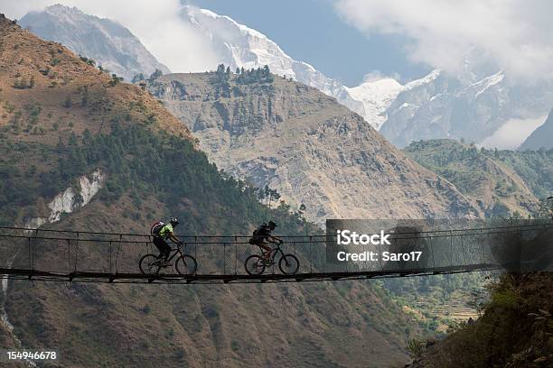 Kali Gandaki Hängebrücke Nepal Stockfoto und mehr Bilder von Radfahren - Radfahren, Brücke, Nepal
