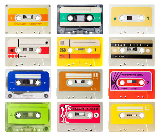 istock Collection of audio cassette 154946845