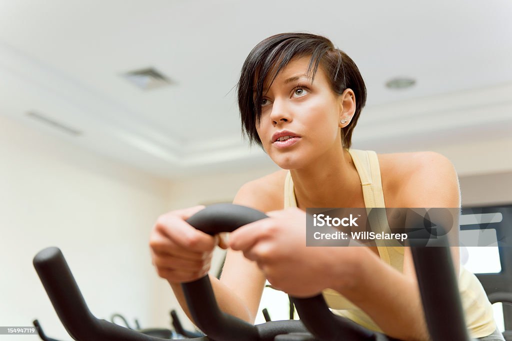 Fitness-Entschlossenheit - Lizenzfrei Heimtraining Stock-Foto