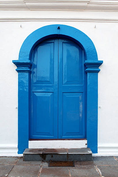 An Arched Wooden Doorway