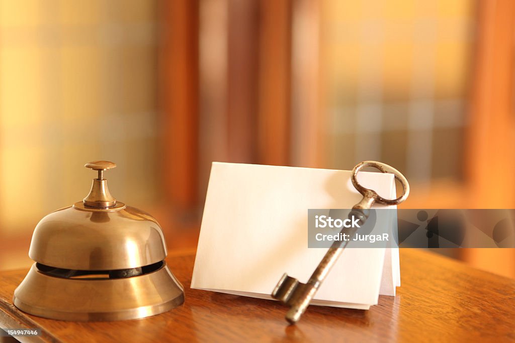 Sino de serviço - Foto de stock de Chave de Hotel royalty-free