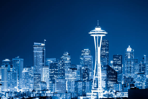 Skyline Of Seattle By Night Stock Photo - Download Image Now - Seattle, Night, Urban Skyline - iStock Skyline Of Seattle By Night Stock Photo - Download Image Now - Seattle, Night, Urban Skyline - iStock