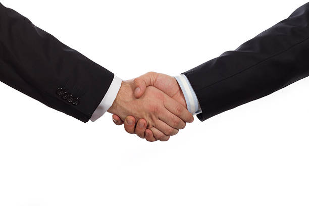 Business handshake stock photo