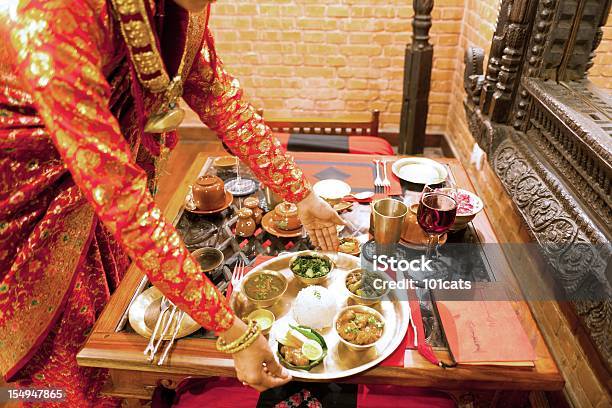 Traditional Nepali Restaurant Stock Photo - Download Image Now - India, Restaurant, Kathmandu