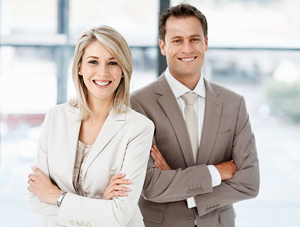 istock Business colleagues smiling 154947980
