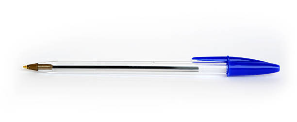 Ballpoint Pen - Instrument for writing Blu pen biro ballpoint pen photos stock pictures, royalty-free photos & images