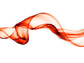 abstract red silky wave shape