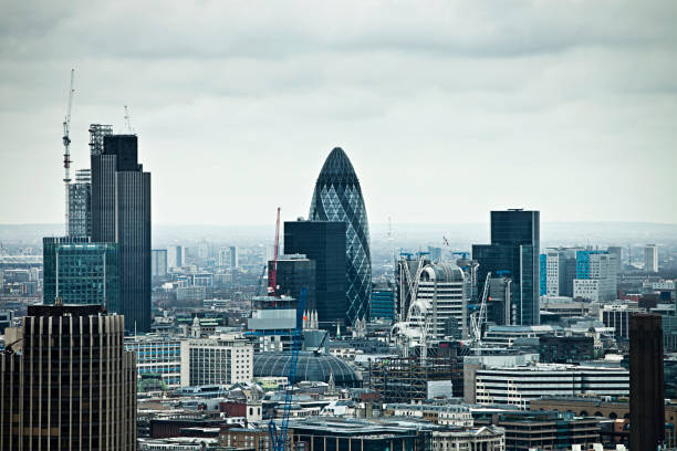 istock London's main financial district with Gherkin skyscraper 154948527