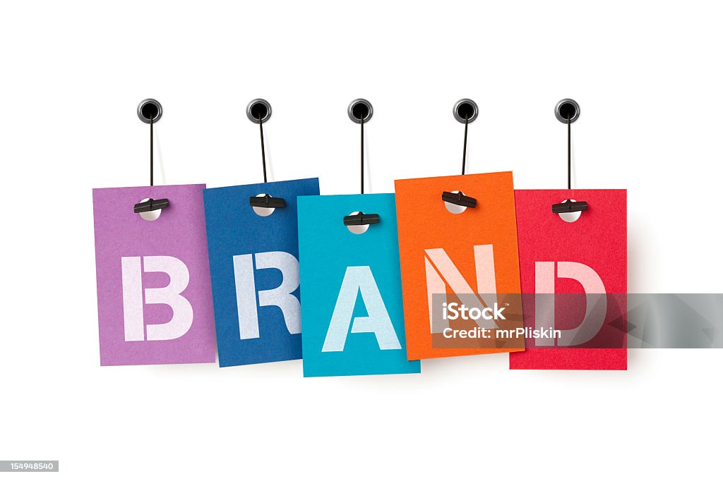 BRAND on price labels Colourful labels on tags spell the word BRAND. Isolated on a pure white background, absolutely no dot in the white area no need to cut-out e.g. can be dropped directly on to a white web page seemlessly. Advertisement Stock Photo