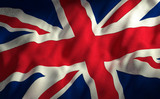 bandiera del regno unito - flag britain foto e immagini stock