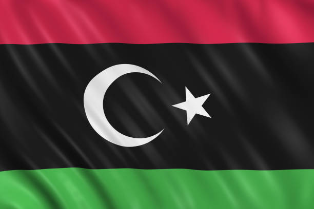 リビアフラグ - libyan flag ストックフォトと画像