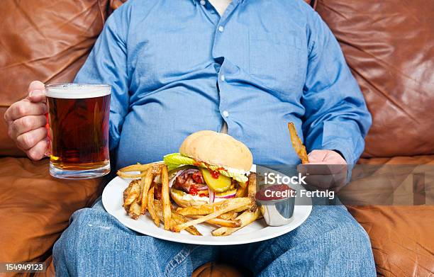 Obesity Is A Major Cause Of Diabetes Stock Photo - Download Image Now - Unhealthy Eating, Overweight, Over Eating