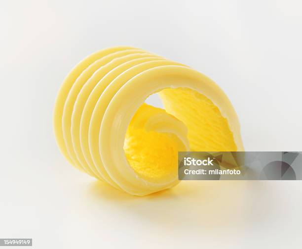 Nahaufnahme Slice Mit Strukturierten Gelockter Butter Stockfoto und mehr Bilder von Butter
