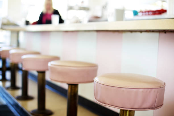 istock retro ice cream soda shop stools 154949180