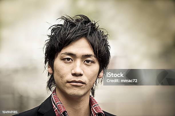 Tough Young Asian Guy Portrait Stock Photo - Download Image Now - Japan, Japanese Culture, Serious