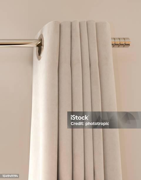 Silk Curtains Stock Photo - Download Image Now - Curtain Rail, Curtain, Hanging