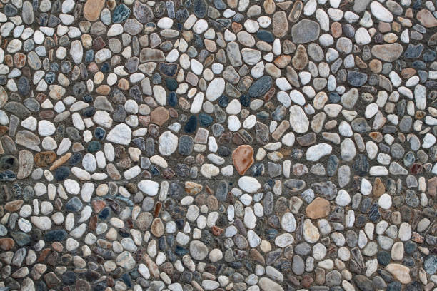 istock Background of stones in a concrete wall 154949197