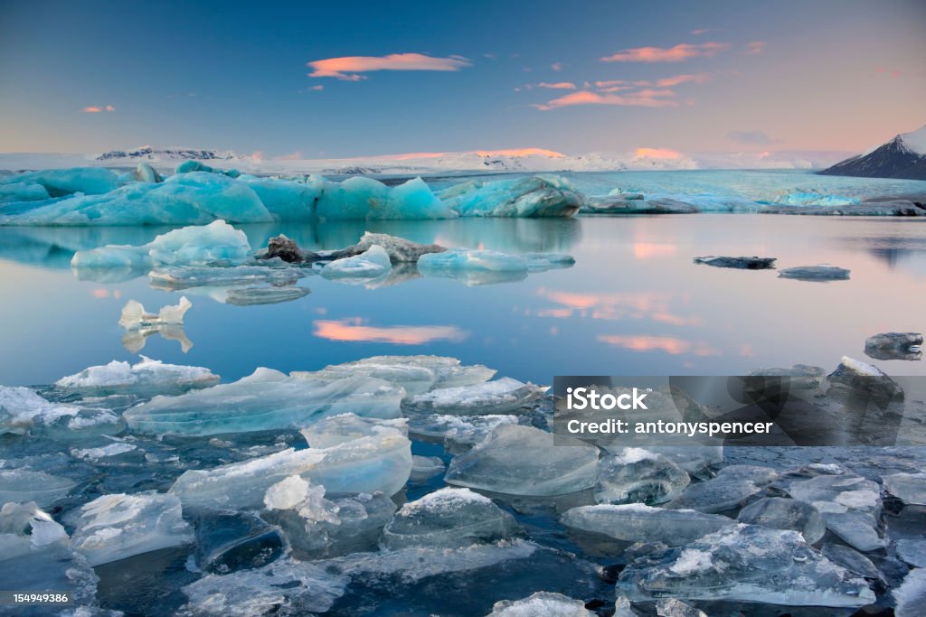 Jokulsalon Glacial лагуну - Стоковые фото Лагуна Йёкюльсаурлоун роялти-фри