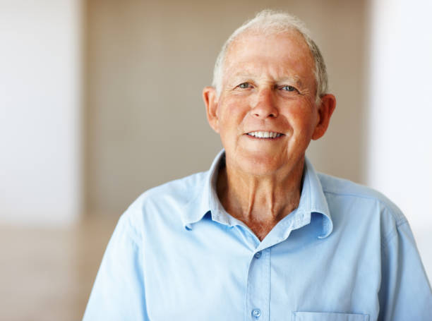 istock Senior man giving you a smile 154951985