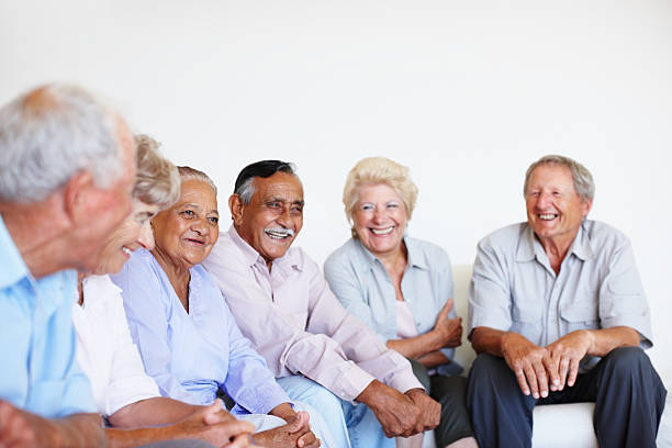 istock Senior people gossiping 154951989