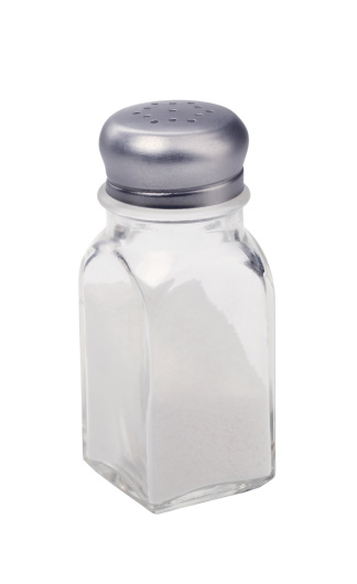 Salt shaker isolated on white