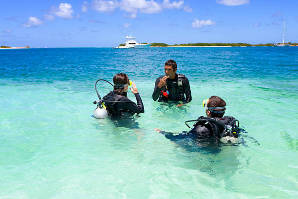 istock Diving training in a tropical turquoise island 154952488