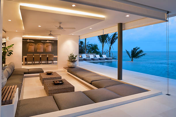 현대적이다 도서지역 빌자 - mansion luxury house swimming pool 뉴스 사진 이미지