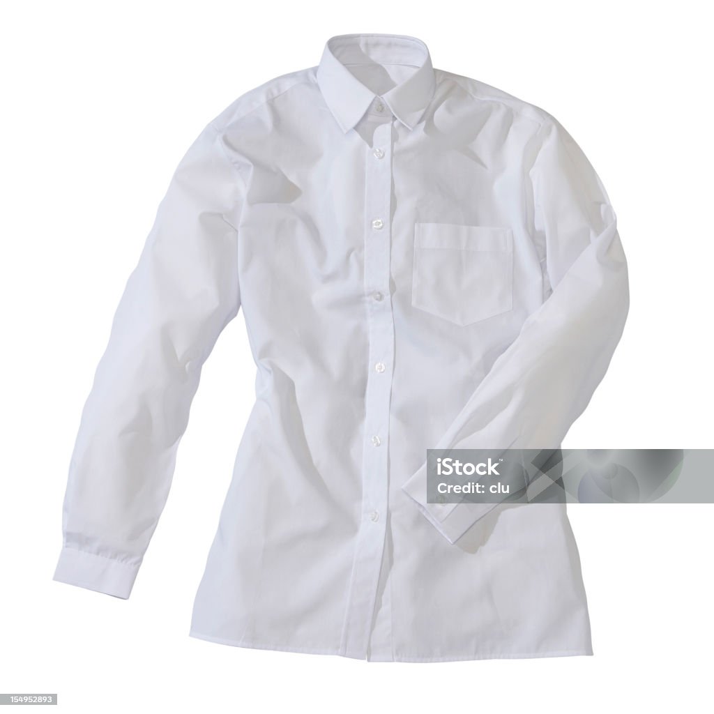 formal camisa blanca hembra - Foto de stock de Camisa con botones libre de derechos