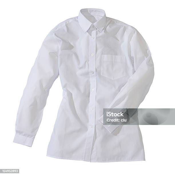 Formal Camisa Blanca Hembra Foto de stock y más banco de imágenes de Camisa con botones - Camisa con botones, Recortable, Camisa