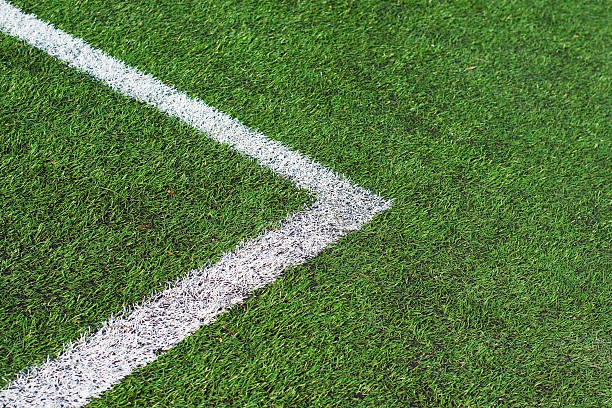 campo de futebol americano - soccer soccer field artificial turf man made material imagens e fotografias de stock