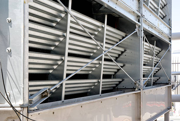 Cooling Tower Detail  cooling tower stock pictures, royalty-free photos & images