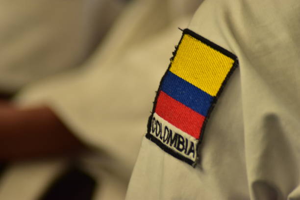 istock Red and blue flag of hapkido referees 1549530511